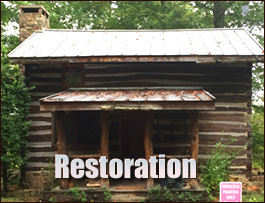 Historic Log Cabin Restoration  Gainesville, Virginia